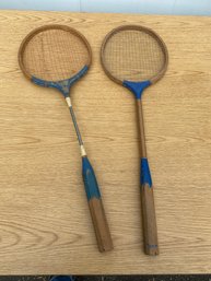 2 Vtg Tennis Racquets