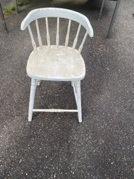 Vtg White Chair