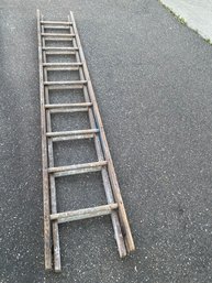 Antique Wooden Extension Ladder