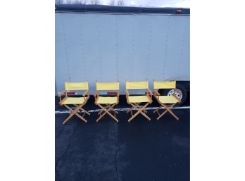 Vintage Yellow Directors Chairs