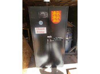 Black Garage Cabinet