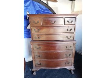 Mahogany Claw Foot Dresser