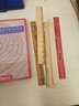 Teacher And Entertaining Lot Consists Of 1 Folder, 5 Rulers, And A Sand Labyrinth