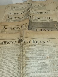 Lot Of Antique Newspapers From 1882-1892