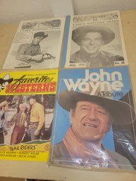 Lot Of 4 Western Magazines - Gene Autry, John Wayne And Others