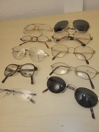 Lot Of 10 Glasses - Prescription And Sunglasses