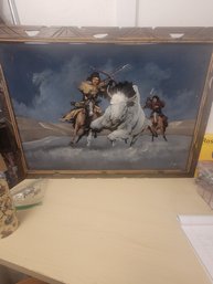 Western/Indian Oil Painting