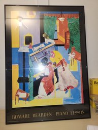 Romare Bearden Piano Lesson Framed