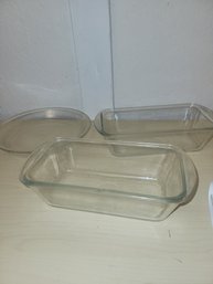 3 Glass Baking Dishes