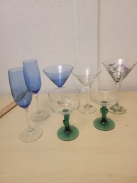 Lot Of 7 Assorted Glasses