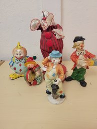 Lot Of 5 Clowns