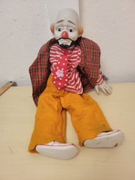 17' Vintage Porcelain Clown