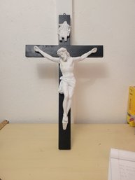 Large Plaster Crucifix