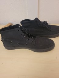 Polo Lander Chukka Black Canvas 12D Shoes With Box