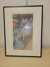 'Green Dancer' By Edgar Degas Print Framed