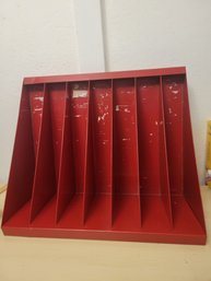 Red Magazine Or Display Rack