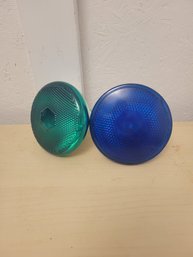 Green And Blue Flood Lightbulbs