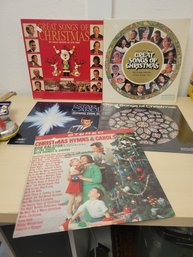 Lot Of 5 Christmas Albums/records/vinyl