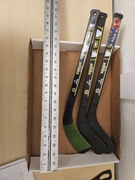 Lot Of 3 Small Boston Bruins Hockey Sticks