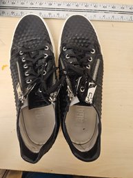 Bagatto Avirex Nero Black Size 44 Sneakers Retailed For $359.00