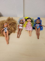 Lot Of 4 LOL Surprise Dolls