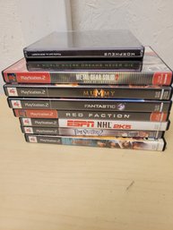 Lot Of 7 Playstation 2 Games