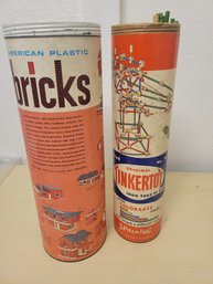 Vintage Bricks And Tinker Toy Lot