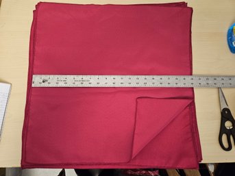 20 Magenta Glossy Satin Fabric Napkins Used For Wedding, Baby, Or Parties. 20' X 20' Each