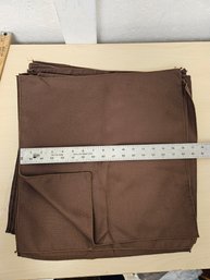 25 Brown Matte Fabric Napkins Used For Wedding, Baby, Or Parties. 16'-17' X 16'-17' Each