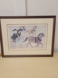 'Amishfolk Courting' By Xtian Newswanger - Signed And Numbered