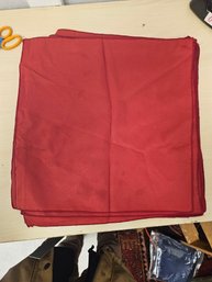 20 Red Glossy Satin Fabric Napkins Used For Wedding, Baby, Or Parties, Etc. 17' X 17' Each