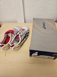 Asics Shoes 10.5 Hyper  White, Silver, And Black