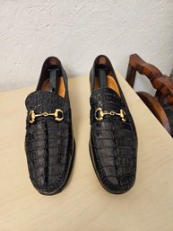 Tacco Footcare Valentino Genuine Crocodile Black Size 13 Women's Shoes