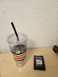 Denver Broncos Cup And NFL NYC Playing Cards