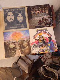 4 Vinyl Records - Dan Fogelberg, Tim Weisberg, Little River Band, The Moody Blues, Jimmy Cliff
