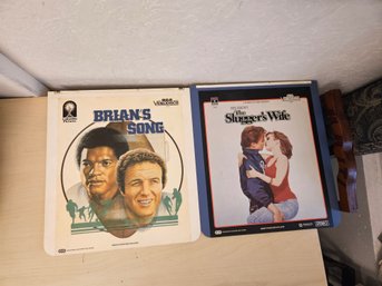 2 Rare CED (Capacitance Electronic Disc)  Movie Disks - Brian's Song And The Slugger's Wife