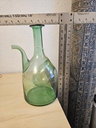 Green Glass Separated Bottle