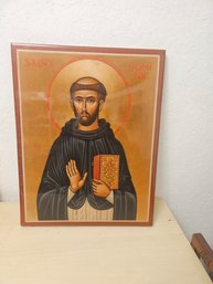 Portrait Of Saint Dominic On Wood
