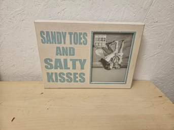 Frame That Says Sandy Toes And Salty Kisses