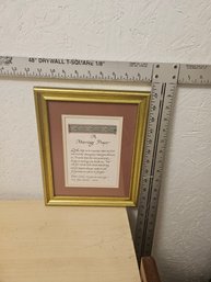 Wooden Framed Prayer Message