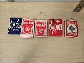 5 Decks Of Playing Cards (can Not Guarantee All Cards Are Here)