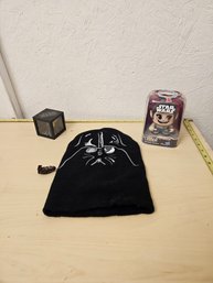 Star Wars Floating Darth Vader/Yoda  Head, 1 Rey Mighty Muggs, 1 Chewbacca Lego Piece, 1 Darth Vader Hat