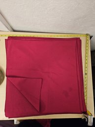 25 Magenta Matte Fabric Napkins Used For Wedding, Baby, Or Parties, Etc. 19.5' X 19.5' Each