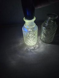 2 Uranium Small Bottles With Indents