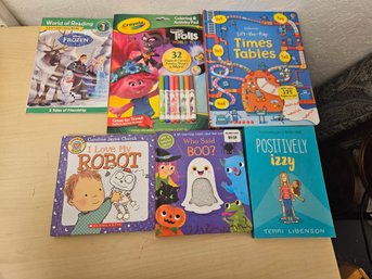 6 Kid Books - 1 Coloring