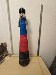 1 Tall Voodoo Lady Decorated With Beads