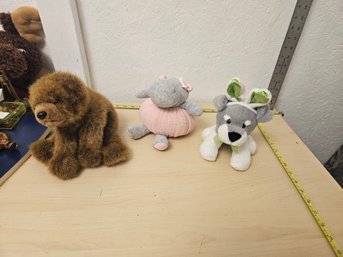 3 Stuffed Animals - 1 Dandee Stuffed Animal, 1 Ty Stuffed Animal