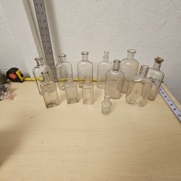 Glass Bottle Collection: 12 Pieces