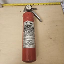 Vintage Fire Extinguisher With Carrying Bag