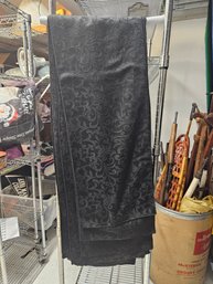 9 Long Black Decorated Table Runners/cloth For Wedding Or Party Decoration 70' X 12' Each
